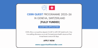 CERN Quest Programme 2025-26