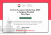 Central European Scholarship 2026
