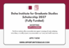 Doha Institute for Graduate Studies Scholarship 2027