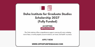 Doha Institute for Graduate Studies Scholarship 2027