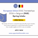 European Union EESC Traineeships 2026