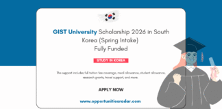 GIST University Scholarship 2026