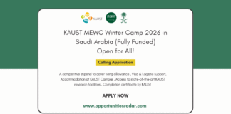 KAUST MEWC Winter Camp 2026