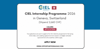 CIEL Internship Programme 2026