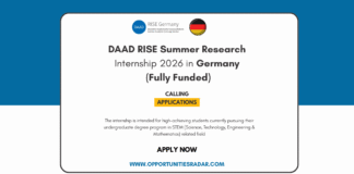 DAAD RISE Summer Internship 2026