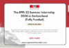 EPFL E3 Summer Internship 2026