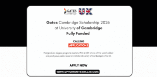 Gates Cambridge Scholarship 2026