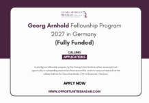 Georg Arnhold Fellowship Program 2027 in Germany (Fully Funded) Georg Arnhold Fellowship Program 2027