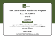 ISTA Journalist in Residence Program 2027 in Austria (PAID) ISTA Journalist in Residence Program 2027
