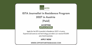 ISTA Journalist in Residence Program 2027