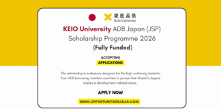 KEIO University ADB Japan Scholarship 2026