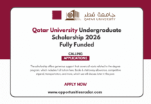 Qatar University Undergraduate Scholarship 2026 (Calling Applications) Qatar University Undergraduate Scholarship 2026