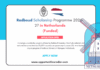 Radboud Scholarship Programme 2026