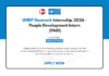 UNDP Denmark Internship 2026