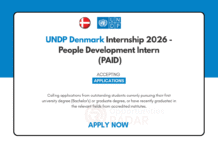 UNDP Denmark Internship 2026 – People Development Intern (PAID) UNDP Denmark Internship 2026