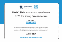 UN Global Compact Innovation Accelerator 2026 for Young Professionals UNGC SDG Innovation Accelerator 2026