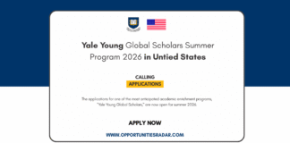Yale Young Global Scholars Summer 2026