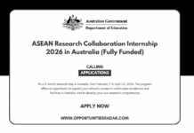 ASEAN Research Collaboration Internship 2026