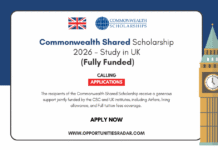 Commonwealth Shared Scholarship 2026 – Study in UK (Fully Funded) Commonwealth Shared Scholarship 2026