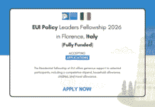 EUI Policy Leaders Fellowship 2026