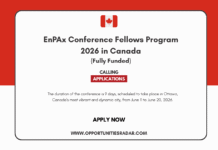 EnPAx Conference Fellows Program 2026 in Canada (Fully Funded) EnPAx Conference Fellows Program 2026
