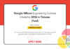 Google Silicon Engineering Internship 2026