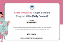 Kyoto University Amgen Scholars Program 2026