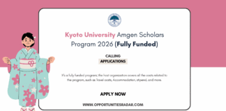 Kyoto University Amgen Scholars Program 2026