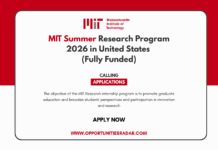 MIT Summer Research Program 2026