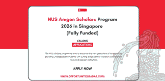 NUS Amgen Scholars Program 2026