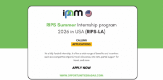 RIPS Summer Internship program 2026