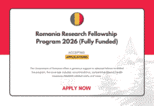 Romania Research Fellowship Program 2026
