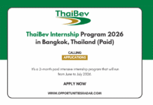 ThaiBev Internship Program 2026