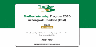 ThaiBev Internship Program 2026