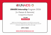 UNAIDS Internship Program 2026