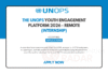 UNOPS Youth Engagement Platform 2026