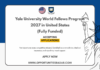 Yale University World Fellows Program 2027