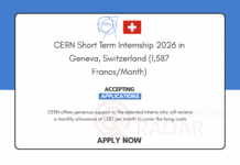 CERN Short Term Internship 2026