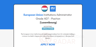 European Union Institution Administrator Grade AD7