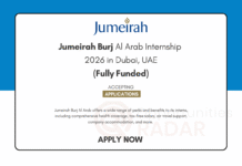 Jumeirah Burj Al Arab Internship 2026
