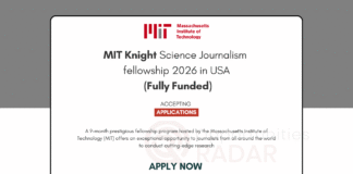 MIT Knight Science Journalism fellowship 2026