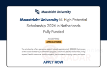 Maastricht University NL High Potential Scholarship 2026 in Netherlands Maastricht University NL High Potential Scholarship 2026