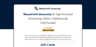 Maastricht University NL High Potential Scholarship 2026