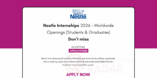 Nestle Internships 2026
