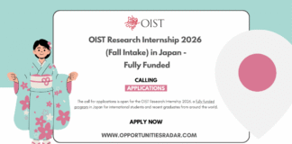 OIST Research Internship 2026 fall