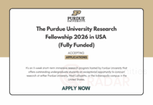 Purdue University Research Fellowship 2026