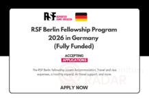 RSF Berlin Fellowship Program 2026 in Germany (Fully Funded) RSF Berlin Fellowship Program 2026