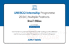 UNESCO Internship Programme 2026