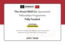 UNESCO/China The Great Wall Fellowships 2026-27 (Fully Funded) UNESCO China The Great Wall Fellowships 2026