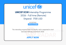 UNICEF ECW Internship Program 2026